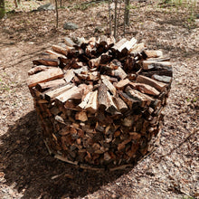 Load image into Gallery viewer, Cordwood Covers - 8 Ft Firewood Log Cover - Holz Hausen Style **STOCK DUE 8/20**