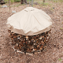 Load image into Gallery viewer, Cordwood Covers - 8 Ft Firewood Log Cover - Holz Hausen Style **STOCK DUE 8/20**