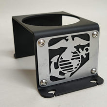 Cargar imagen en el visor de la galería, Black metal cup holder mounted near rear seats of Jeep Wrangler YJ