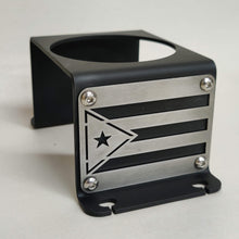 Cargar imagen en el visor de la galería, Black metal cup holder mounted near rear seats of Jeep Wrangler YJ