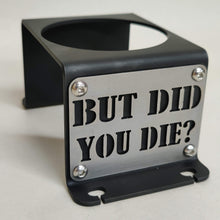 Cargar imagen en el visor de la galería, Black metal cup holder mounted near rear seats of Jeep Wrangler YJ