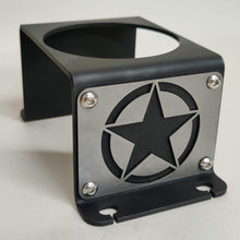 Cargar imagen en el visor de la galería, Black metal cup holder mounted near rear seats of Jeep Wrangler YJ