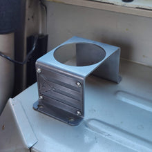 Load image into Gallery viewer, Steel cup holder with Puerto Rican Flag design inside Jeep YJ