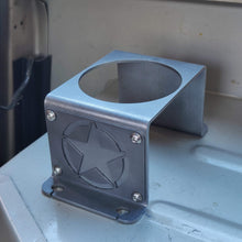 Carica l'immagine nel visualizzatore di Gallery, Steel cup holder with US Army design inside Jeep YJ