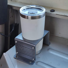 Carica l'immagine nel visualizzatore di Gallery, Steel cup holder with USA Flag design inside Jeep YJ