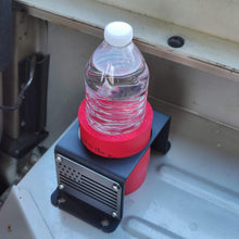 Carica l'immagine nel visualizzatore di Gallery, Steel cup holder with USA Flag design inside Jeep YJ