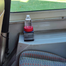 Carica l'immagine nel visualizzatore di Gallery, Steel cup holder with USA Flag design inside Jeep YJ