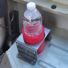 Cargar imagen en el visor de la galería, Metal cup holder mounted in rear of Jeep YJ  with text logo "But Did You Die?"