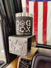 Carica l'immagine nel visualizzatore di Gallery, Metal cup holder with Army Star installed in Jeep TJ