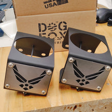 Load image into Gallery viewer, Black accessory mount for Jeep YJ dash, uses factory bolt locations