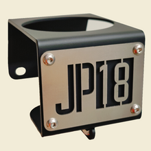 Carica l'immagine nel visualizzatore di Gallery, YJ Jeep Wrangler metal cup holders  in black for Jurassic Park Jeep YJ number JP18