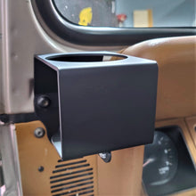 Load image into Gallery viewer, Flat Front Cup Holder for Jeep Wrangler YJ, Black