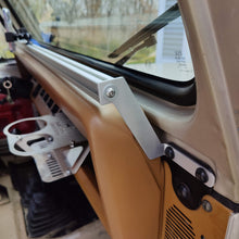 Load image into Gallery viewer, Dash Accessory mount with phone or accessory mounts installed in Jeep YJ