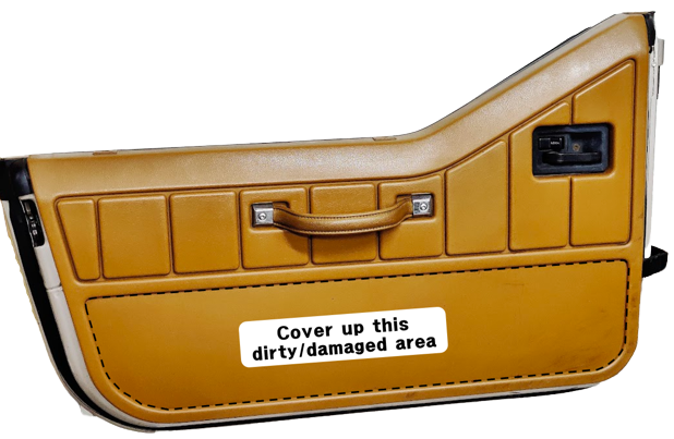 Interior Half Door Covers for Jeep YJ Inside Door Kick Panel