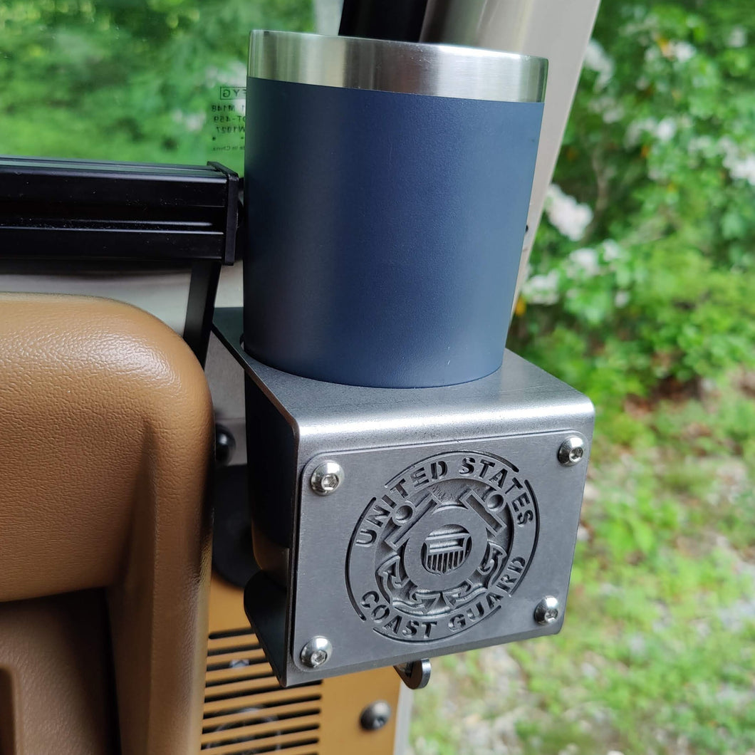 United States Coast Guard USCG Cup Holder for Jeep Wrangler YJ