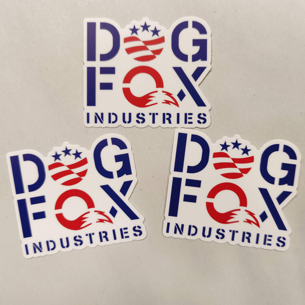 Dog Fox Industries Triple (3) Sticker Pack