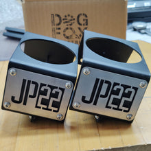 Load image into Gallery viewer, Black Jeep Wrangler YJ, Jurassic Park JP Themed Customized -Pair
