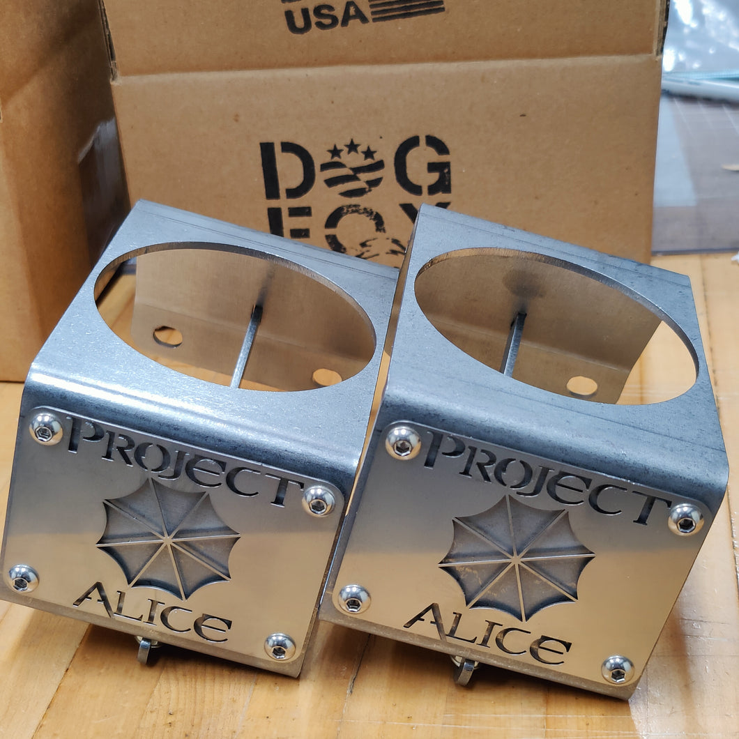 CUSTOM Flat Plate Cup Holders for Jeep Wrangler -Pair