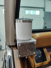 Charger l&#39;image dans la galerie, &quot;Silly Boys Jeeps are For Girls&quot; Cup Holder for Jeep Wrangler YJ

